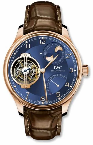 IWC Portugieser Constant-Force Tourbillon Double Moon Red Gold / Blue IW5901-06 (IW590106)
